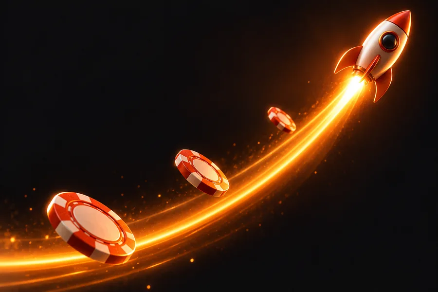 Jogo de crash com multiplicador a subir